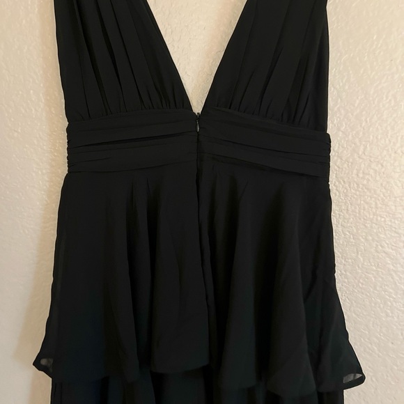 NWOT Amazing Evening Black Tiered Maxi Dress - Picture 4 of 7